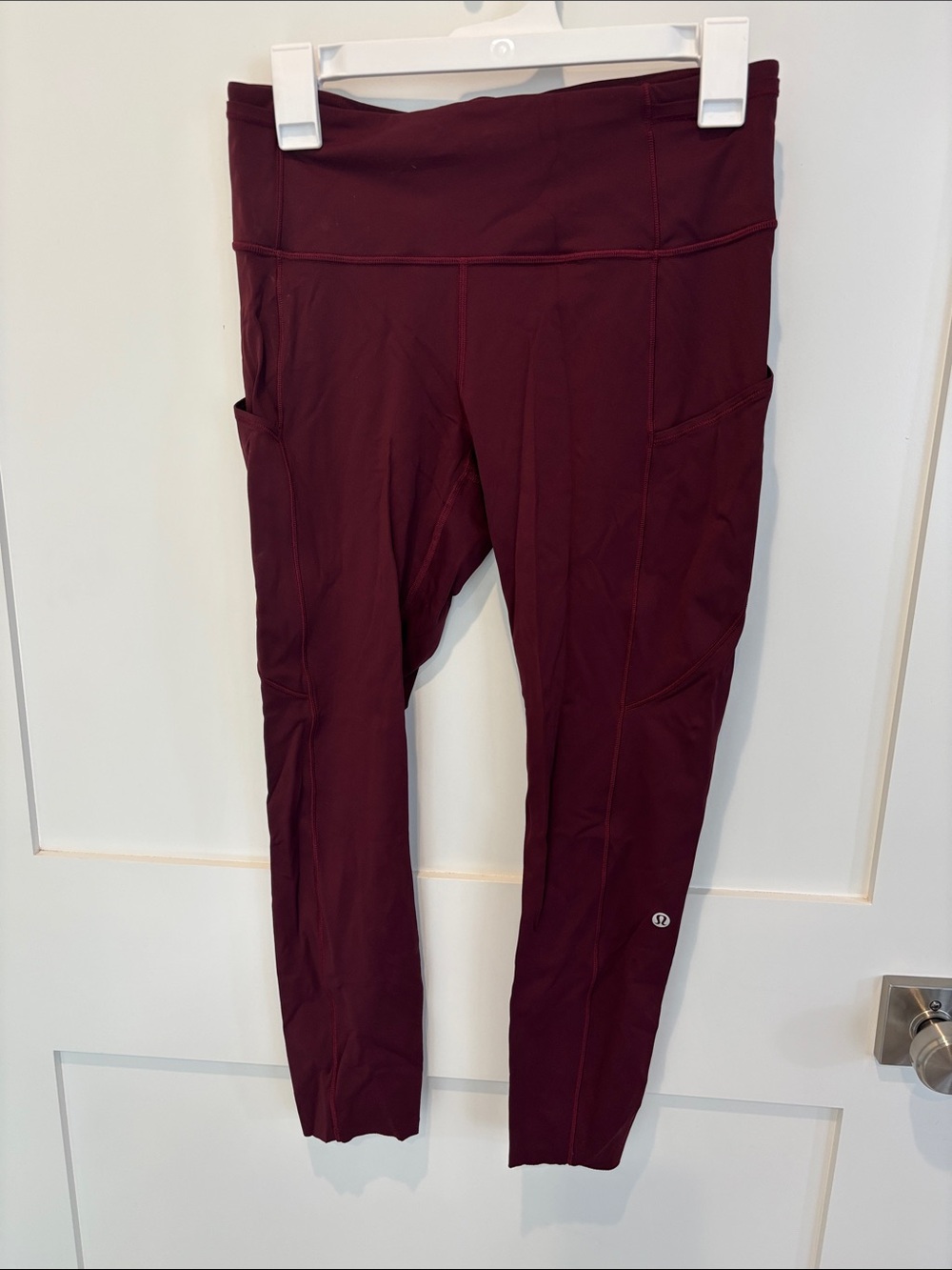 lululemon athletica Burgundy High-Rise Pocket Leggings
